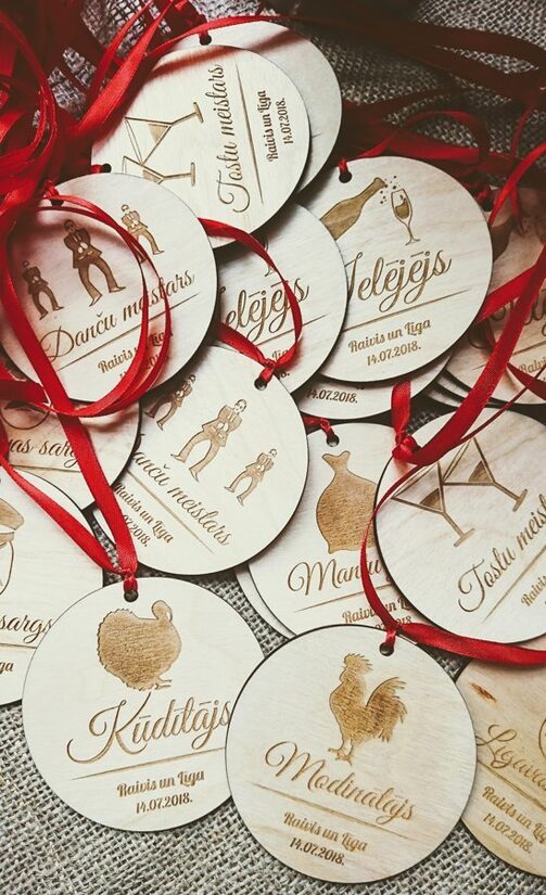 Koka amatu medaļas kāzām