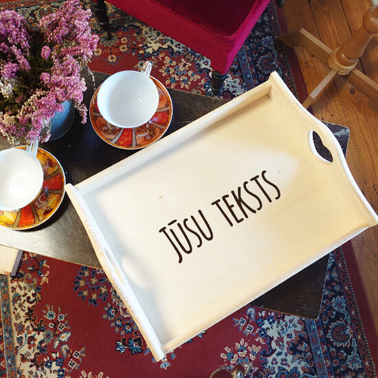 Koka paplātes ar gravējumu - Jūsu dizainais