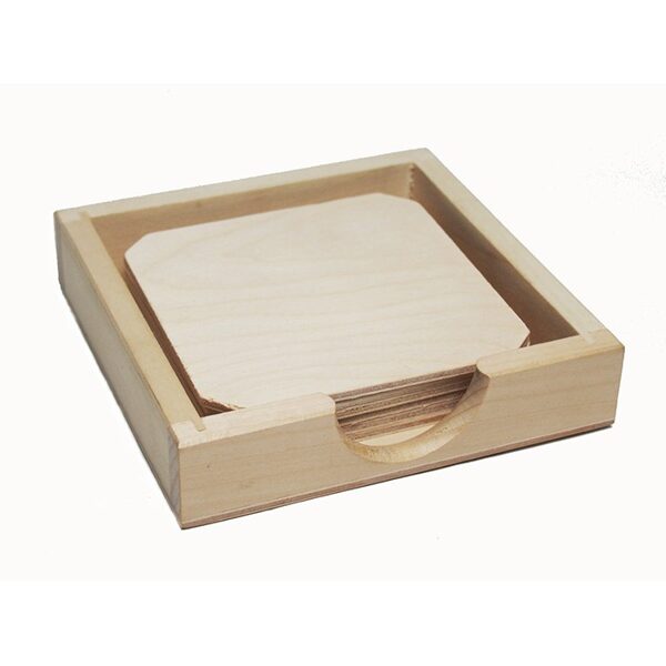 Glāžu paliktņu komplekts ar zemu kastīti 122x122x27mm /ZSKK182/