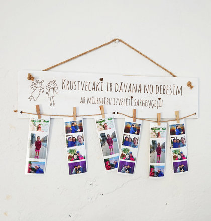 Foto dēlis ar gravējumu - Krustvecāki