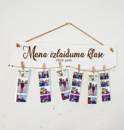 Foto dēlis ar gravējumu - Mana izlaiduma klase