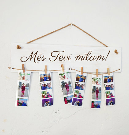 Foto dēlis ar gravējumu - Mēs Tevi mīlam!